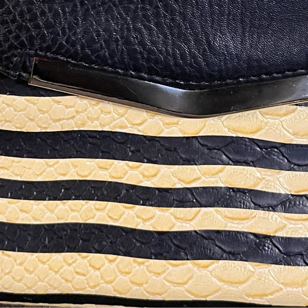 Olivia + Joy Python Embossed Gold Chain Black And… - image 2